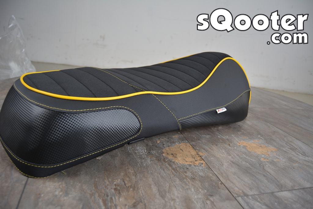 Sitzbank EvoDuo Carbon gelb Vespa GTS 125/250/300