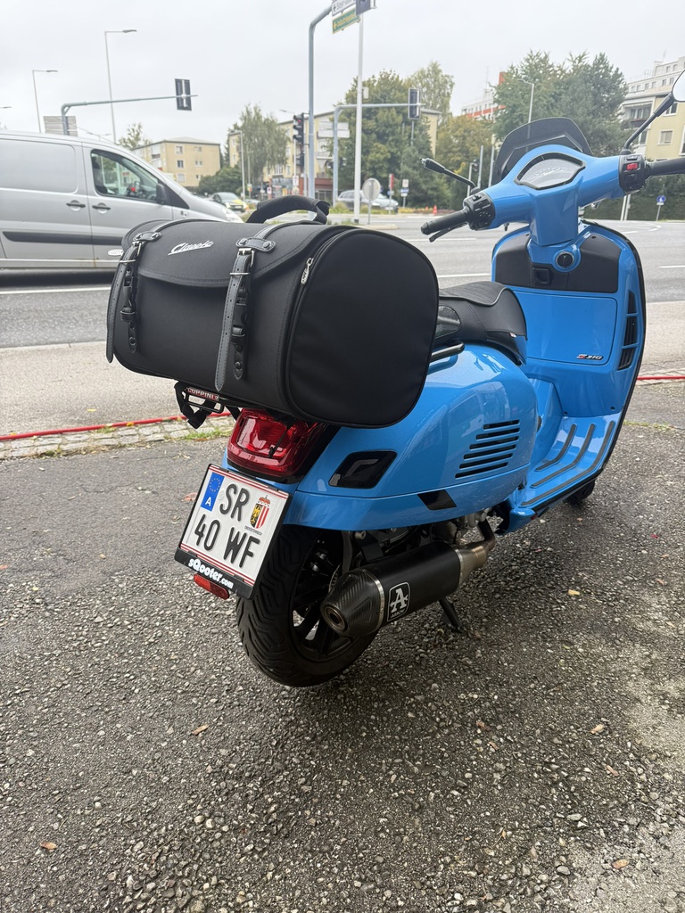 Gepäckträger Cuppini hinten für Vespa GTS 125/300 alle Modelle schwarz