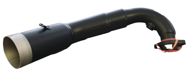 Vespa 300 Krümmer Mittelrohr schwarz REMUS RS Race (ohne Kat) (ACHTUNG: Das ist Nur der Krümmer für Vespa GTS 300 HPE Euro5!!!)  E5﻿