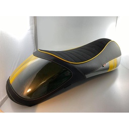 [monoevoracingsixties_gr_ye] ﻿Sitzbank Mono Evolution MonoEvo "Racing Sixties Edition" grün mit gelben Streifen nisa﻿